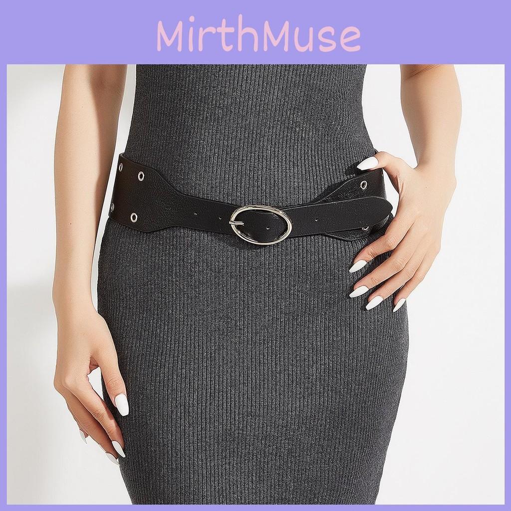 Inspired Punk Faux Leather Belt With Hollow Rivet Decoration Streetwear For