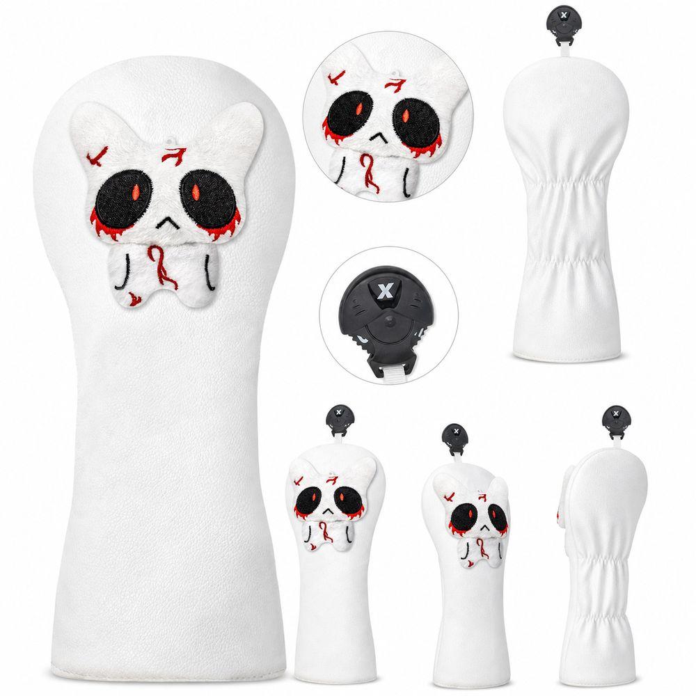 Duurzame Golf Head Covers Witte Golf Putter Cover Stijlvolle Golf Club Cover Golfbaan