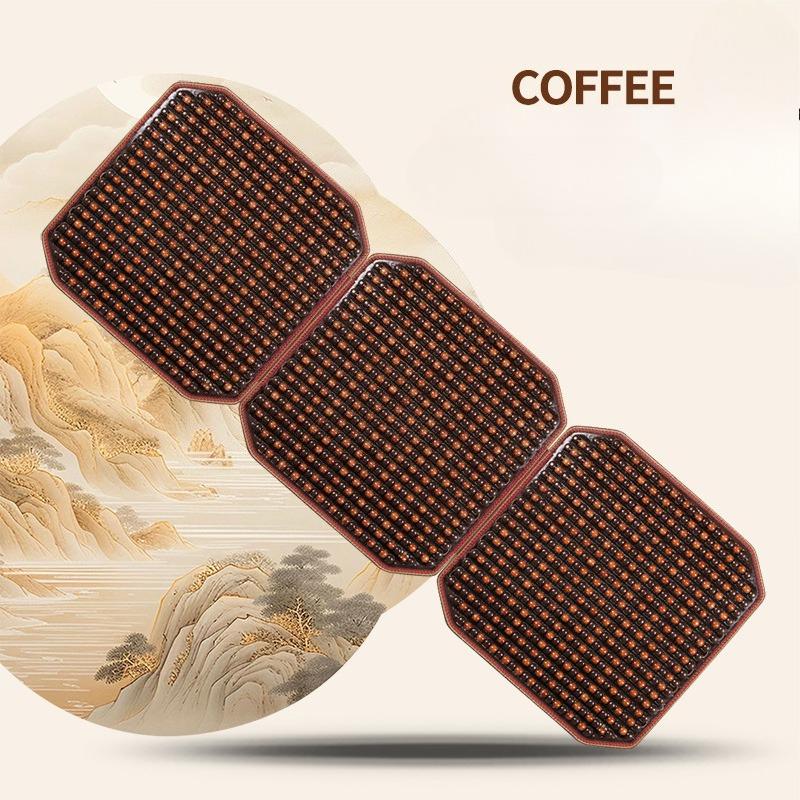 

Wooden Bead Car Seat Cushion, Sweatproof, Durable , Suitable for Long Distance Travel, Cooling Pad in Summer, Office Chair Pad Other&Spring And Summer