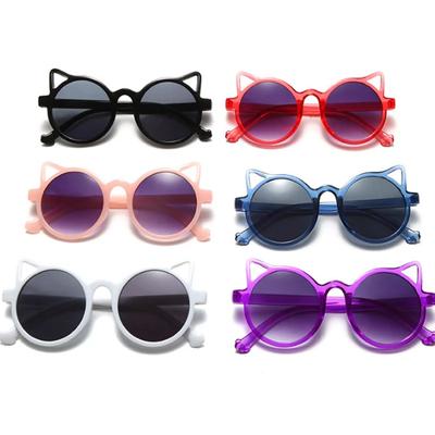 Lunettes de soleil Mignon Chaton Été Enfants Acrylique Nœud Protection UV Lunettes de Soleil Filles Bébé Extérieur Classique Enfants Garçon Lunettes