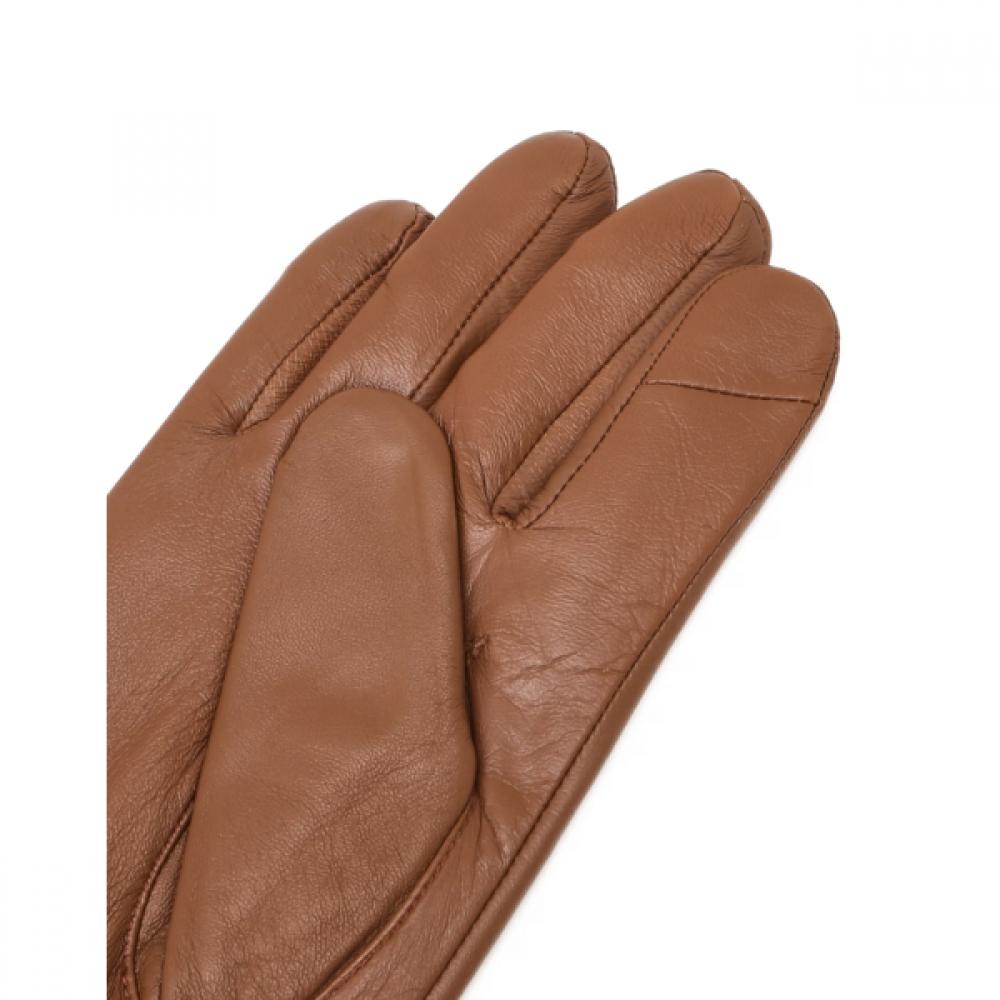 DakS Men S claSSic Logo Leather gloveS Brown Dcgv6f002w2