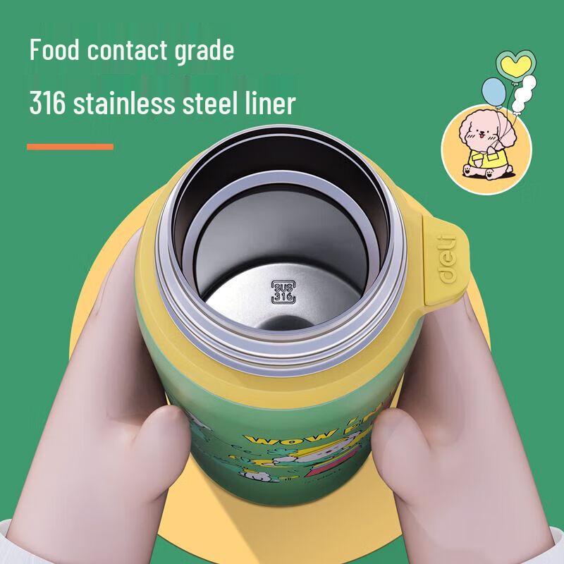 Deli Kids 500ml 316 Stainless Steel Insulated Water Bottle