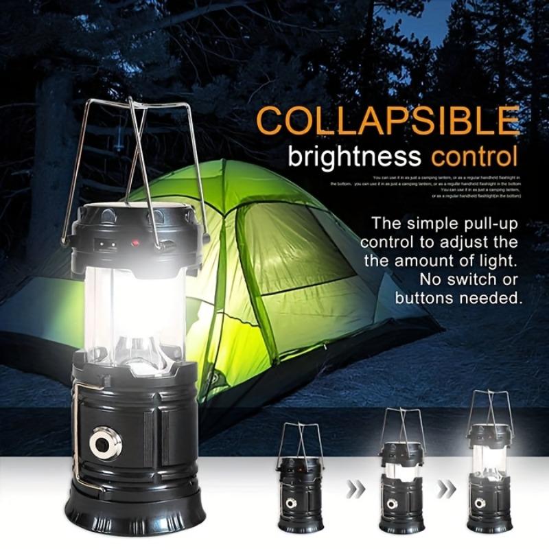 LED Solar Camping Light Portable Foldable Advanced Charging Camping Light Suitable for Hurricanes, Emergencies, Power Outages, Outdoor Activities