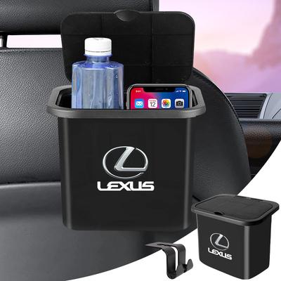 1Pcs Car Seat Back Hanging Trash Can Storage Case Rear Row Organizer For GX460 CT200H ES Fsport GS GX IS LS LX NX RX UX CT