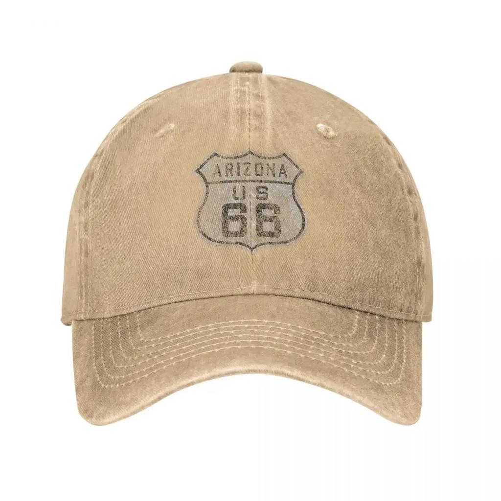 Vintage America Route 66 Letters Spring Autumn Cap Men Women Baseball Cap Hats Washed Sports Casquette Gorras