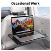 Aluminum Car Seat Phone Holder & Desk with Magnetic Headrest Attachment