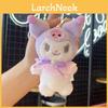 Sanrio Kuromi Plush Keychain Withlace Bow Decoration For Gift And Collection