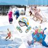 Winter Warm Beanie Hat and Gloves 2 Piece Set for Kids Windproof Ski Beanie Cap with Mittens for Cold Weather Skiing Skating