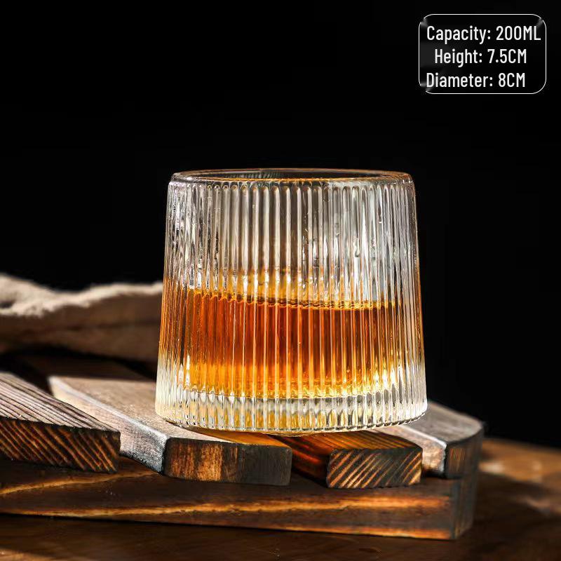 Creative Hammered Texture Roly-Poly Wine & Whiskey Glass Shaker 200ml