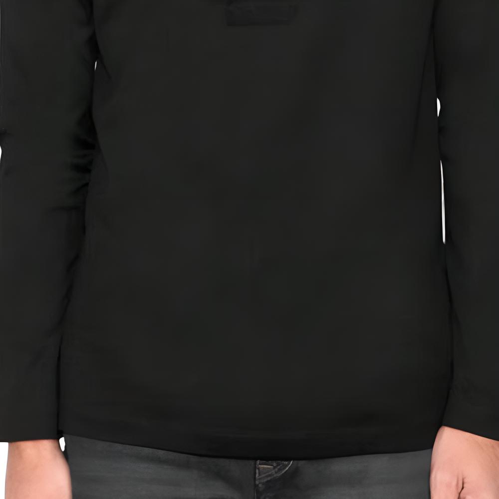 Emporio Armani Solid Color Pullover Long Sleeve T-Shirt Men tops Black 8N1TD7-1JGYZ-0022