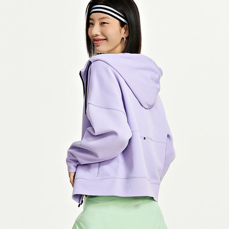 Kappa Knit Cardigan With Hood And Drawstring Casual Long Sleeve Sweatshirt Women sweatshirt K0D62MK27