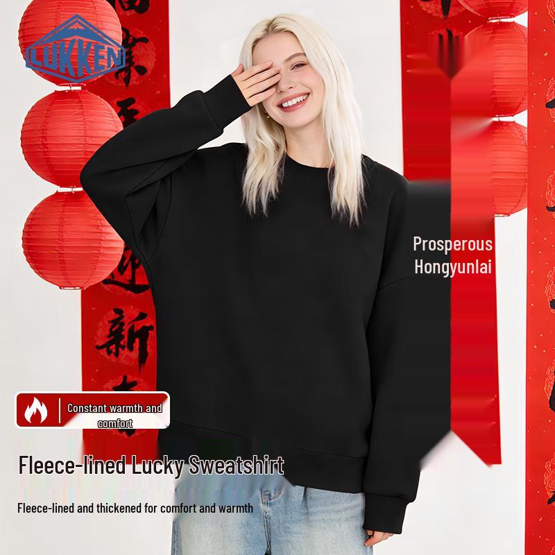 LUKKEN Women s Fleece-Lined Round Neck Sweatshirt 3XL