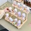 2/3 Tier Display Riser Stand Wooden Perfume Display Shelf Figure Doll Storage Rack Desktop Organizer Figure Display Case