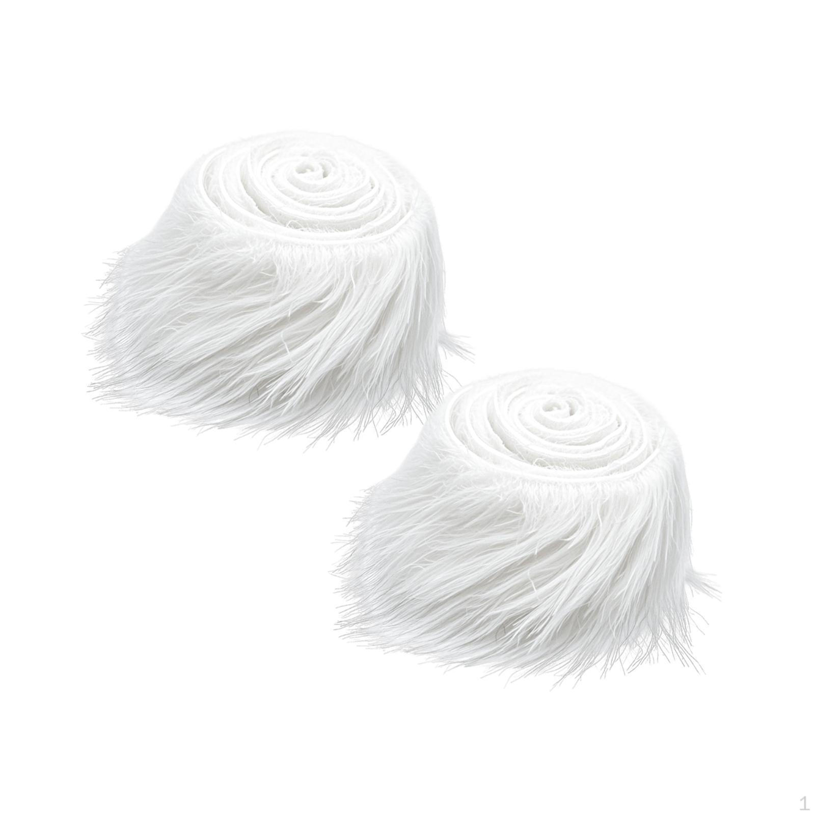 

2 Pieces Faux Artificial Costume Supplies Cosplay DIY Shaggy for Christmas Holiday Hat Shoes білий