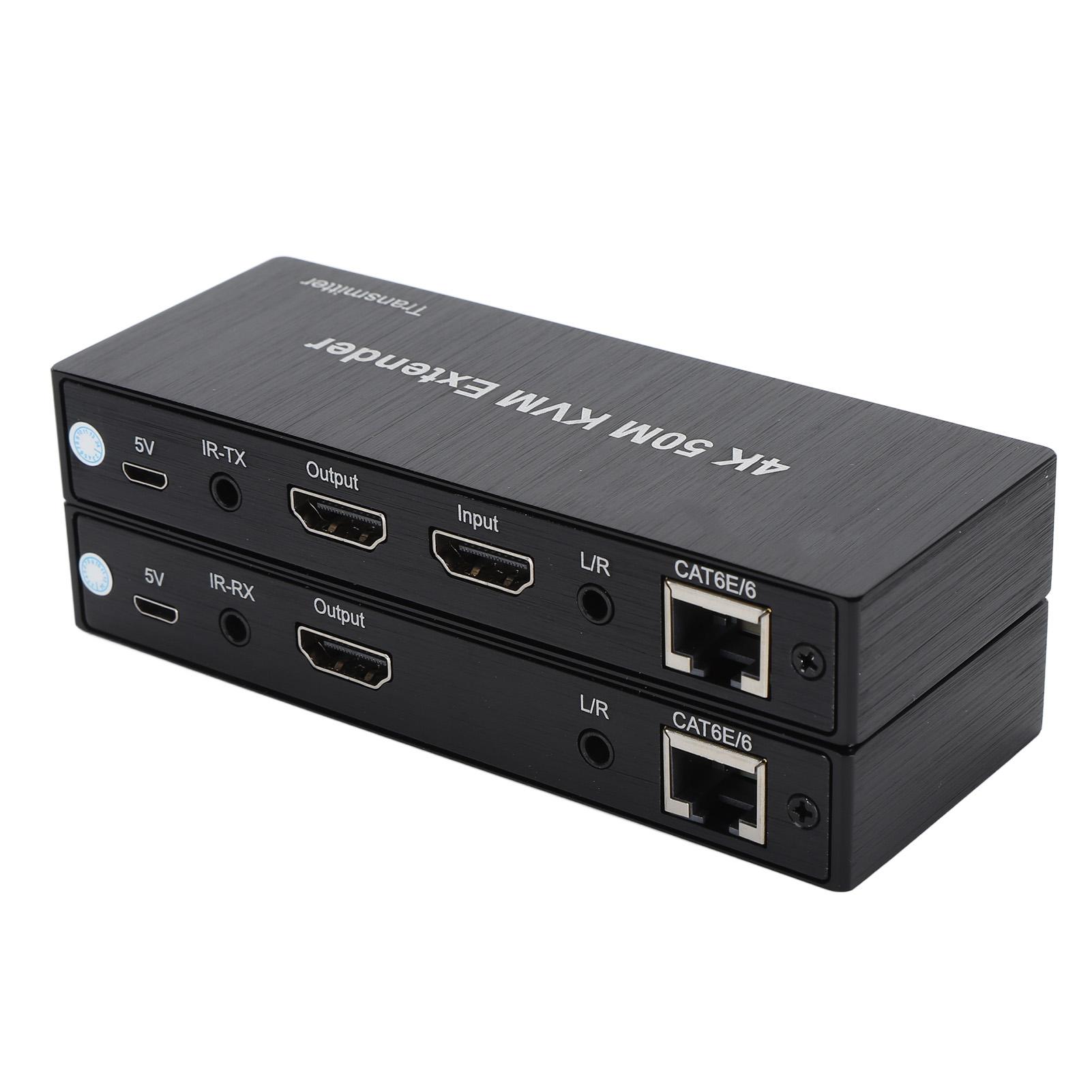 

4K KVM-удлинитель по Cat6 50M HD Мультимедийный интерфейс 1080p 60 Гц Clarity 3D HD Мышь Loop Out EU Plug