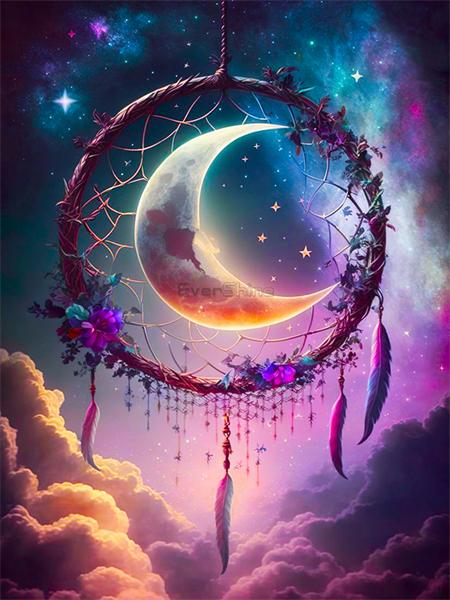 Diamond Painting Set Dream Catcher Landscape Full Square Round 5D Diy Embroidery Mosaic Feather Home Decor