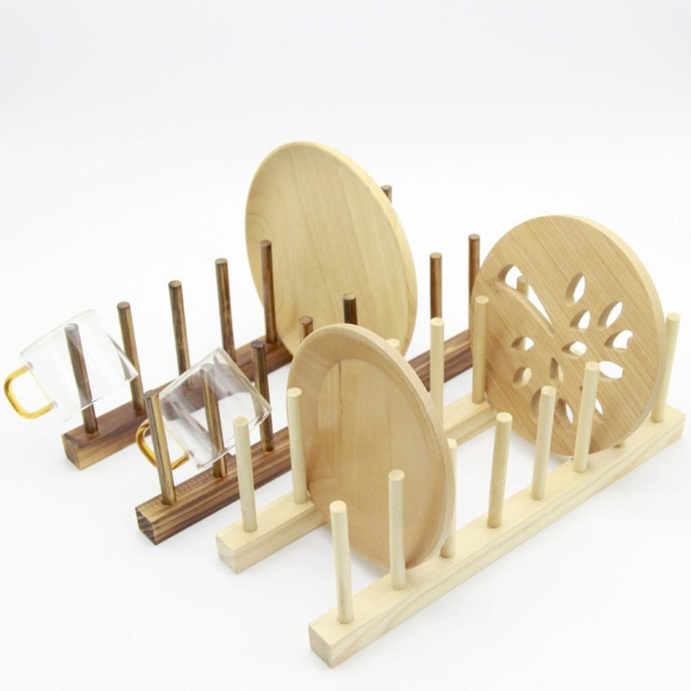 Drying Kitchen Organizer Practical Pot Lid Holder Cups Shelf Dish Drain Rack Book Display Stand
