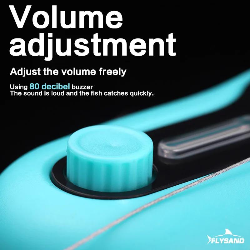 Angelzubehör Elektronisches LED-Licht Bissgeräusch Alarm Alarmglocke Clip-On Angelrute Nacht See
