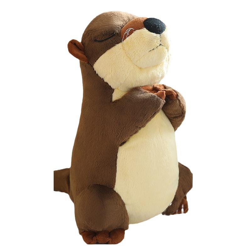 Cute Little Otter Doll Plush Toy Deep Sea Sea Otter Grab Machine Doll Ashore Doll Birthday Gift