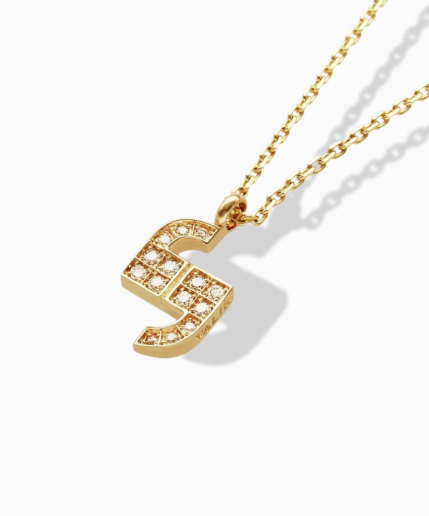 Valik [14K Gold] No.01 Diamond Pavé Necklace