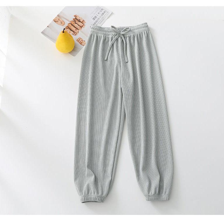 

Детские штаны, летние детские штаны из ледяного шелка с защитой от комаров, тонкие корейские повседневные штаны для мальчиков и девочек 150 зелёный