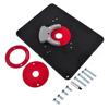 Metal Router Table Insert Plate Set with Predrilled Holes Ensures Secure Mounting for Routers In Professional Settings