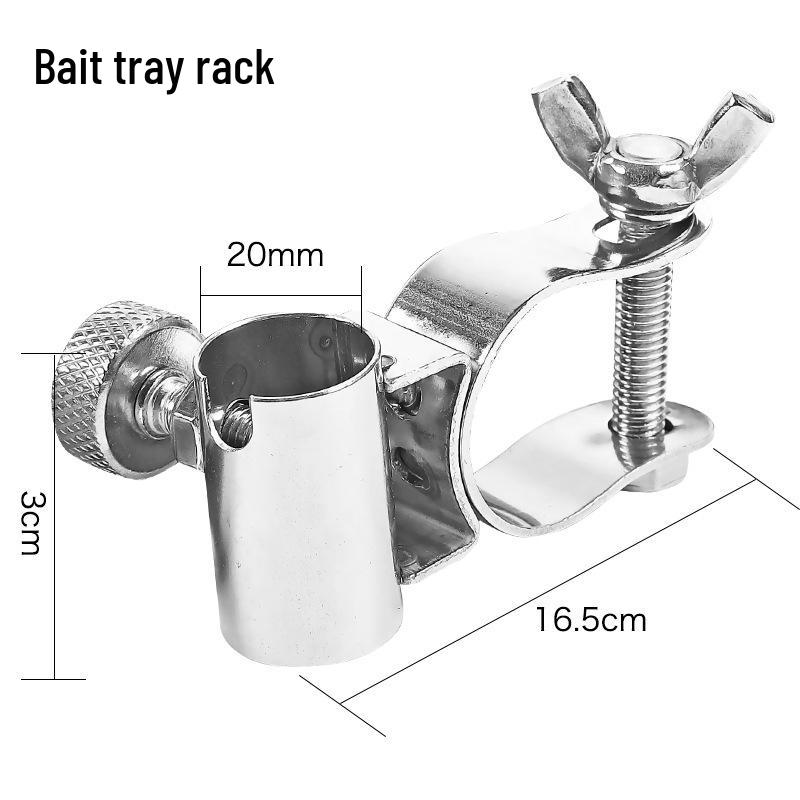 Регулируемый двойной держатель для удочек для стула из нержавеющей стали