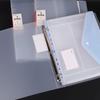 Korean Style 11-Hole Transparent File Pocket for Student Exams, Office Documents, and Pregnancy Checkup Archives.
