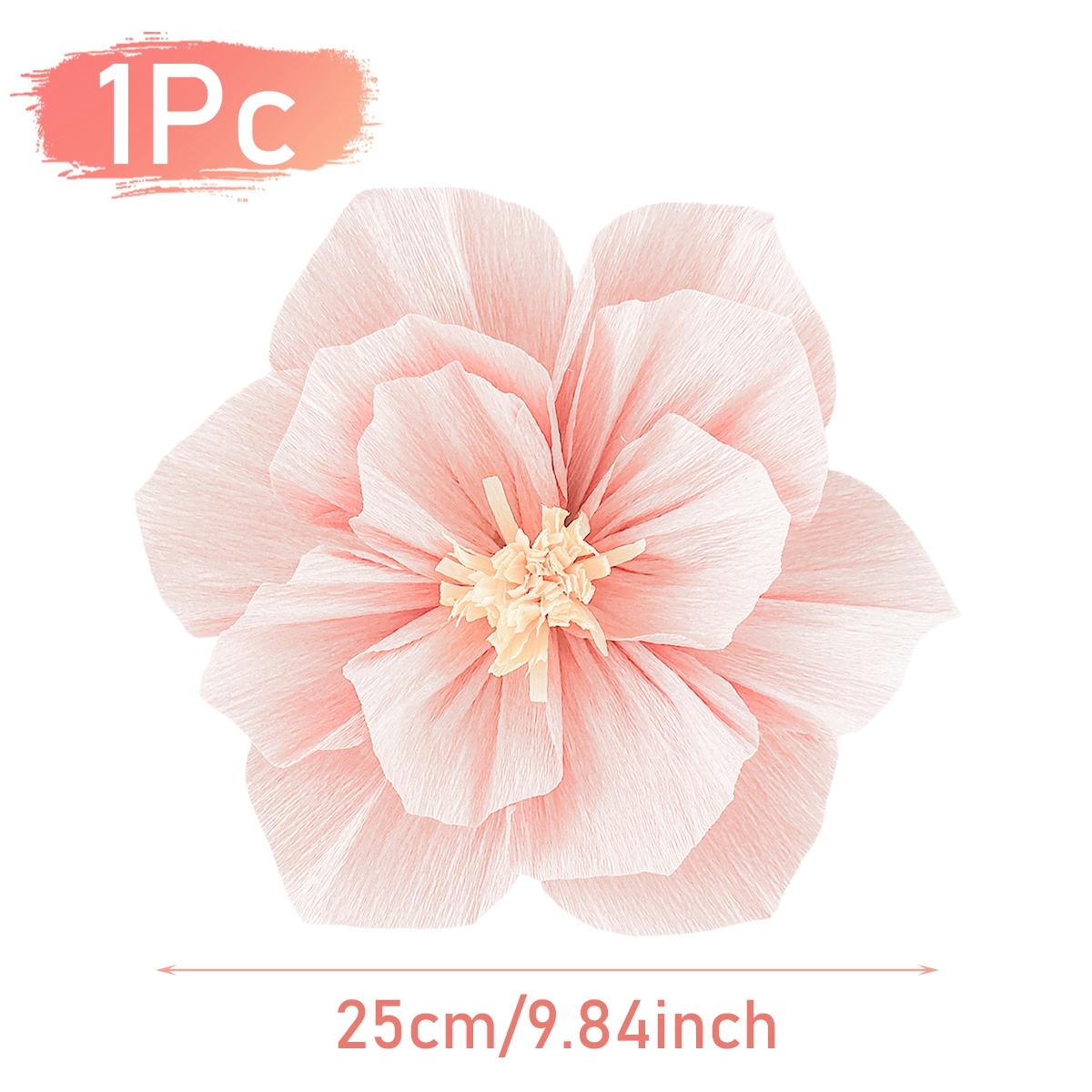 

Тривимірна квітка з крепованого паперу DIY Фонове оформлення стіни Дитячий садок Приналежності до дня народження Весільний декор для дому