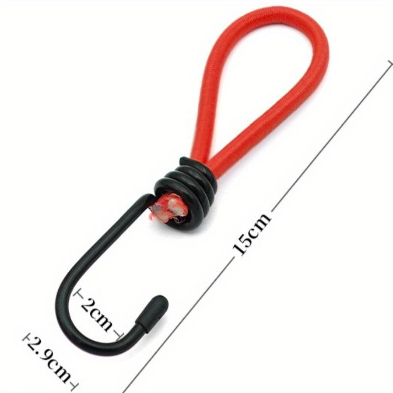 4pcs Heavy Duty Bungee Cords with Hooks - Ideal for Tarps, Tents, Wire Racks, Camping Carts & More, Secure & Easy Tie-Down, Camping Accessorie