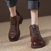 Brown British Martin Boots Women's 2025 Autumn New Short Women's Boots Casual Versatile Retro Short Boots Adult