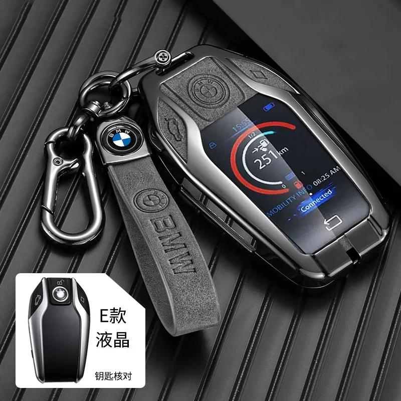 BAFX8 2025 Zinc Alloy Car Key Case Cover Fob For BMW 5 7 Series G12 G11 G30 G32 G31 I8 I12 I15 G01 X3 G02 X4 G05 X5 G07 X7 Leather