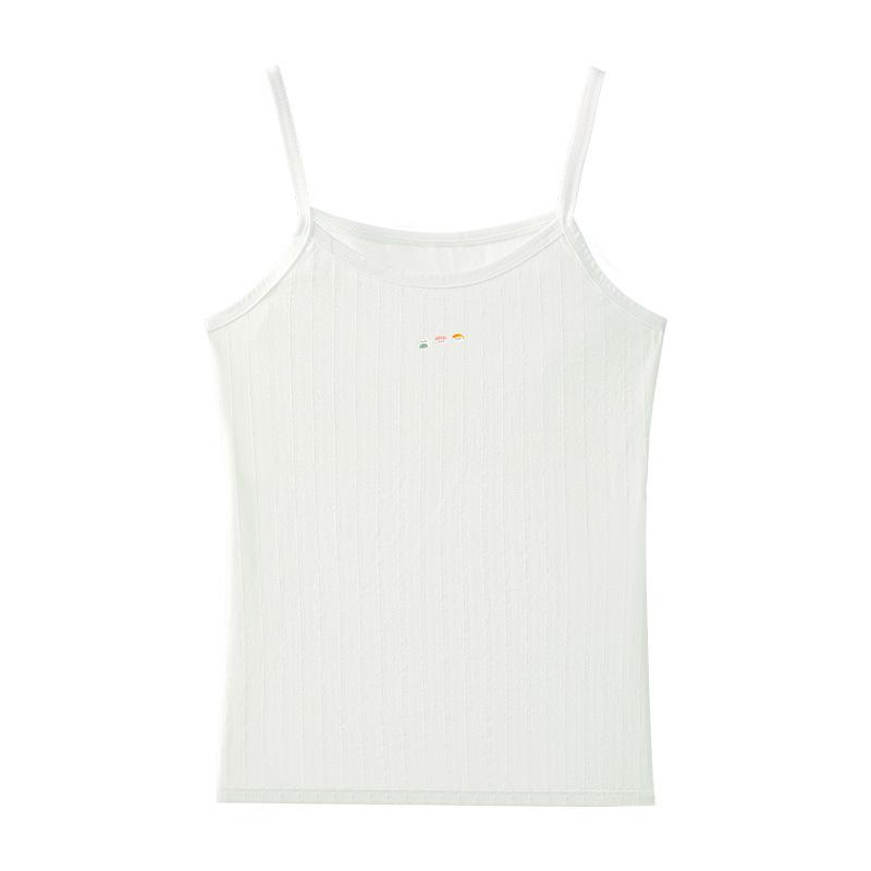 

Дышащий комфортный топ-майка для девочек младшего школьного возраста (7-12) – Тонкий стиль, предотвращающий выпирание M (25-35 kg)