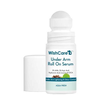 WishCare Underarm Roll On Serum 50ml Pack of 1 for Brightening, Odour Control, Hydrating, Long-Lasting Fragrance