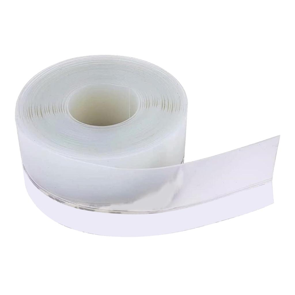 Clear 10M Silicone Door Bottom Seal Strip Tape Weatherproof Soundproof Stripping Tape 1 Roll for Gaps in House & Shower