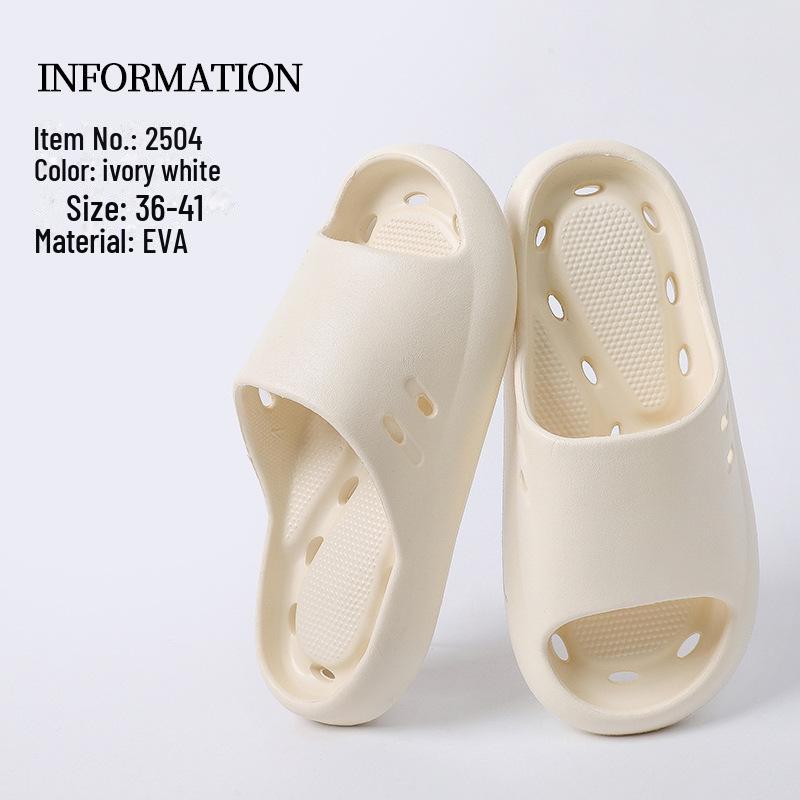 Zapatillas de Baño Huecas Antideslizantes de Secado Rápido para Hombre - Sandalias de Verano para Interior 2025