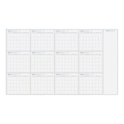 Erasable Wall Yearly Calendar Planner Undated Full Year To View Calendar Yearly Planner 58.27x34.25Inch for Scheduling