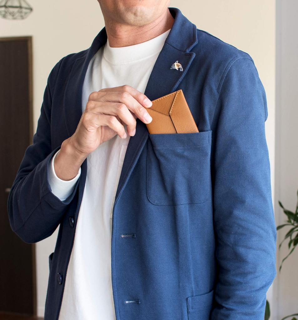 Business Card Holder Business Card Case Genuine Leather Thin 10 Pieces Made in Japan Tatsuno Leather Envelope Type [TAVARAT] (Dark Brown)