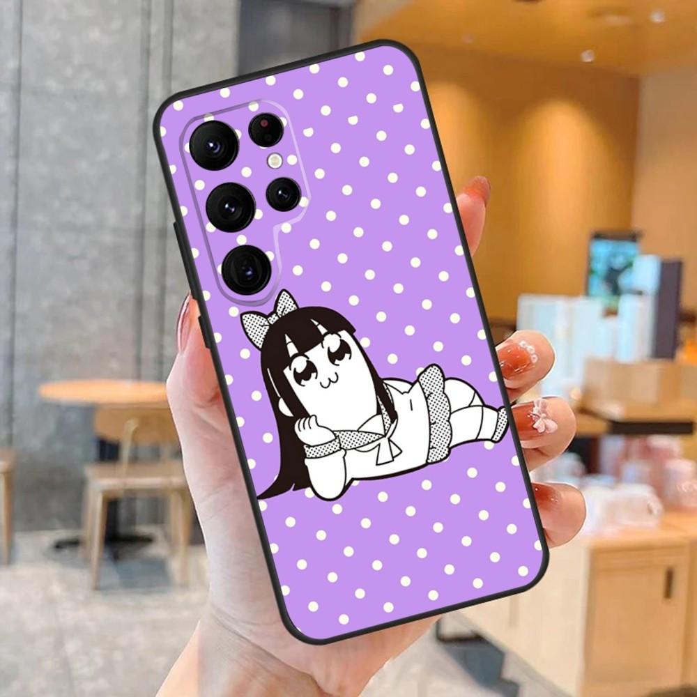 Cartoon POP TEAM EPIC Phone Case For SamsungS24,S23,S22,S21,Ultra Pro S10,S30Plus,S9,20lite Black Cover