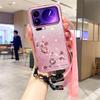 KADEM For Xiaomi 17 Pro Max Case Flower Pattern TPU Gradient Phone Cover with Lanyards
