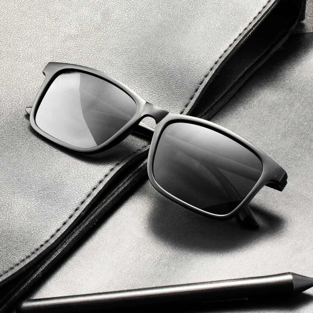 3PCS Vintage Retro TR90 Sunglasses Men Polarized Square Brand Designer Sun Glasses For Men Driver Sunglass