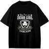 Cool Funny I'm an Irish Girl Sarcasm St Patrick's Day Anime Gift Teens Boys Girls T-Shirt