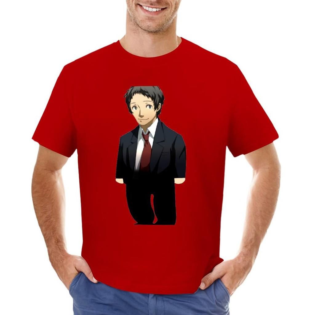 Adachi From Persona Tshirt Kawaii Clothes Aesthetic Clothes Cat Shirts Custom T Shirts Design Your Own Unisexs White T Shirts