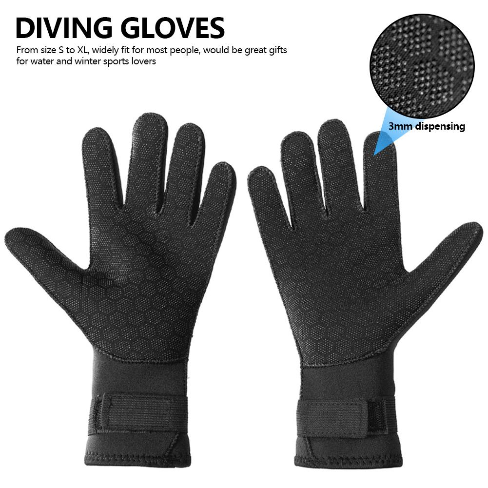 1Pair 3mm Thermal Anti Slip Neoprene Scuba Diving Gloves Wetsuit Gloves Surfing Gloves For Fishing Swimming Rafting Kayaking