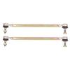 2Pcs 250mm Ball Joint Tie Rod 10mm Thread Steel Alloy for 125cc Quad Dirt Bike ATV Go Kart