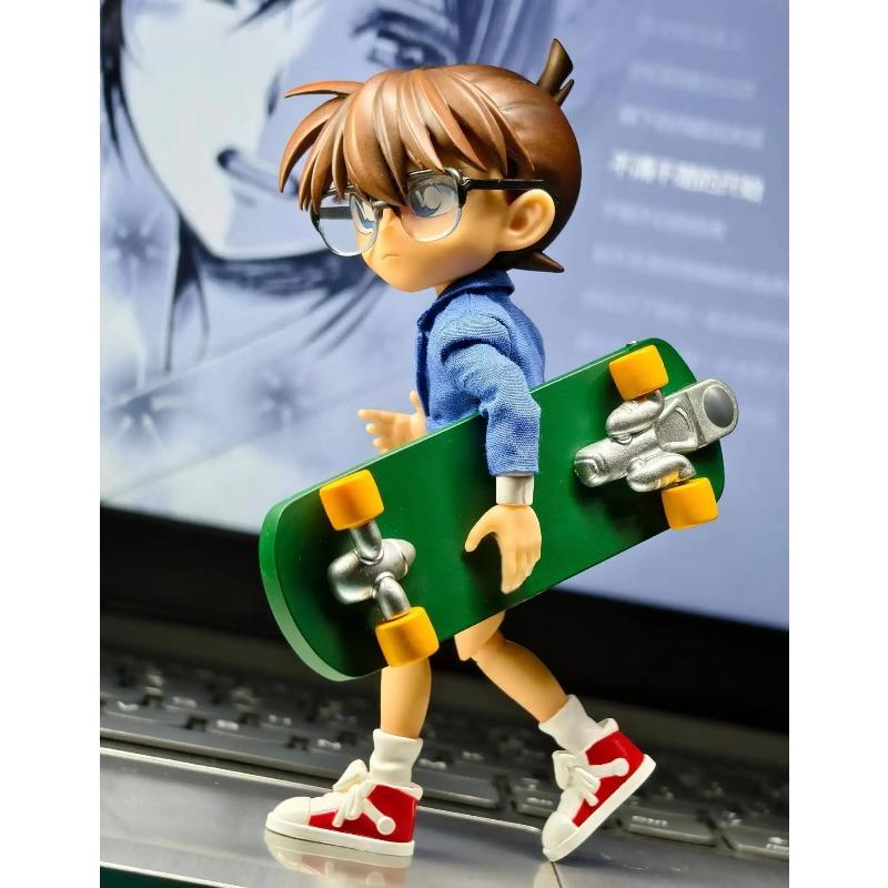 Latest Original Gong Conan Action Figure Detective Conan Series Cloth Outfit Poseable Figurine Collectible Anime Figures Present Toy