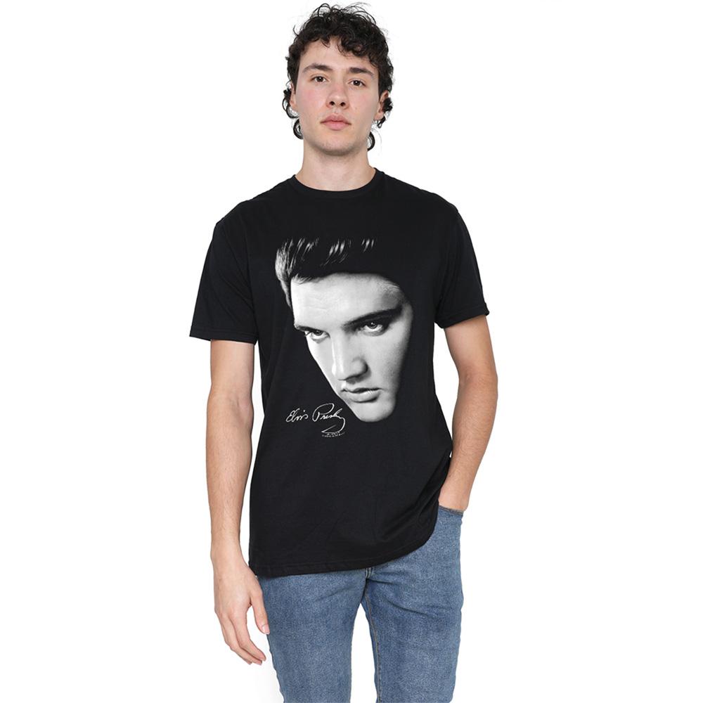 Elvis Presley Unisex Adult Face T-Shirt
