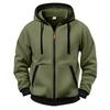 Men S Autumn Winter Thick Hooded Zip Up Casual Sweatshirt