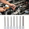 7pcs 3/8" Drive Extra Long Allen Hex Bit 3-10mm Impact Adapter Allen Key Socket Bit Set Automotive Hand Tools With Storage Case