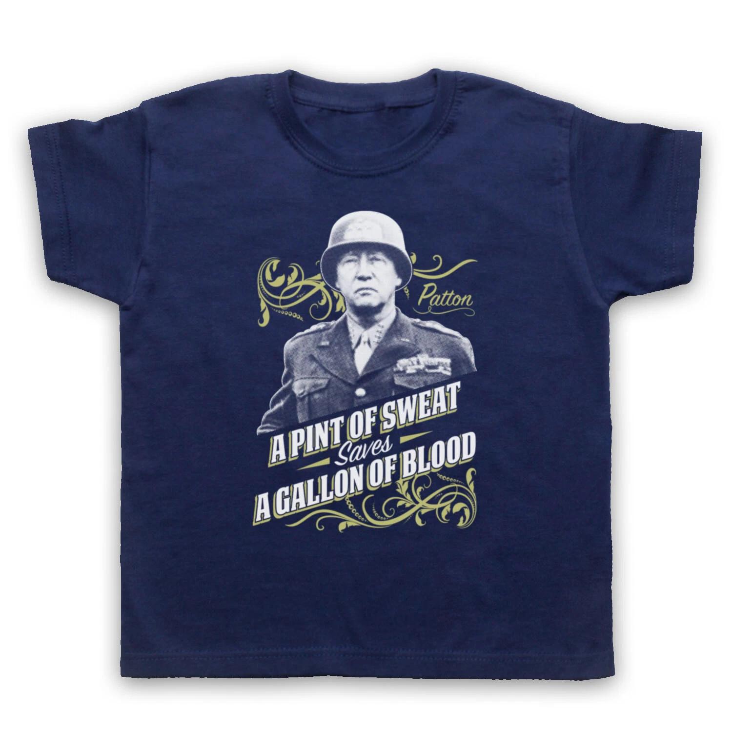 

A PINT OF SWEAT UNOFFICIAL GENERAL PATTON MILITARY ARMY KIDS CHILDREN S T-shirt 140